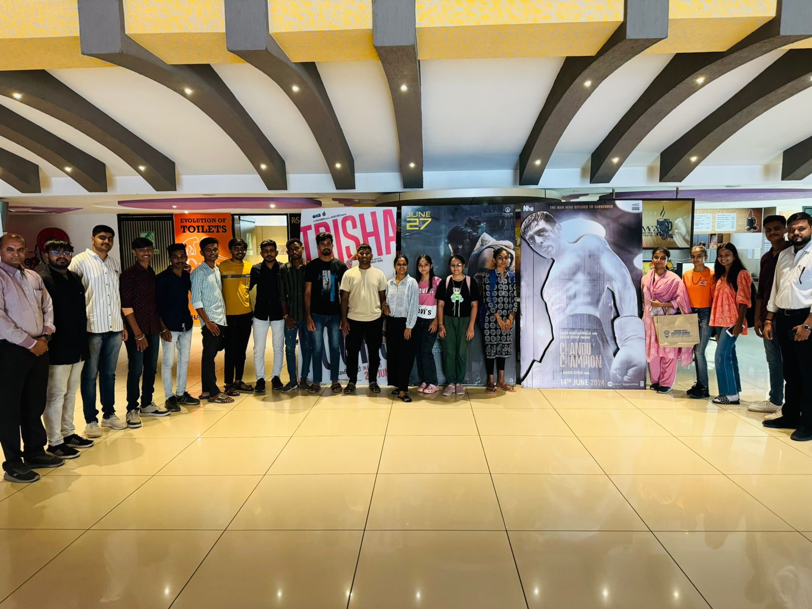Alumni students at Rajshivalay movie 🍿 show 
